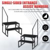 Hot Tub Steps Outdoor, RV Steps with Handrail, Portable RV Stairs 2/3/4/5 Step, Heavy Duty Truck Camper Steps Ladders for Travel Trailers, 5th Wheel,