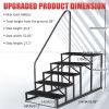 Hot Tub Steps Outdoor, RV Steps with Handrail, Portable RV Stairs 2/3/4/5 Step, Heavy Duty Truck Camper Steps Ladders for Travel Trailers, 5th Wheel,