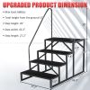Hot Tub Steps Outdoor, RV Steps with Handrail, Portable RV Stairs 2/3/4/5 Step, Heavy Duty Truck Camper Steps Ladders for Travel Trailers, 5th Wheel,