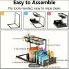 1/2pcs kitchen rack for sink organization and storage, under sink organization, sliding pull-out cabinet organization rack, metal sliding drawer, for
