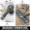 Kitchen Rug Sets 3 Piece with Runner Non Slip Kitchen Rugs and Mats Washable Kitchen Mats for Floor Thick Kitchen Floor Mat Carpet Runner Rugs for Ha