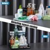 1/2pcs kitchen rack for sink organization and storage, under sink organization, sliding pull-out cabinet organization rack, metal sliding drawer, for