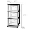 3 Drawer Medium Cart